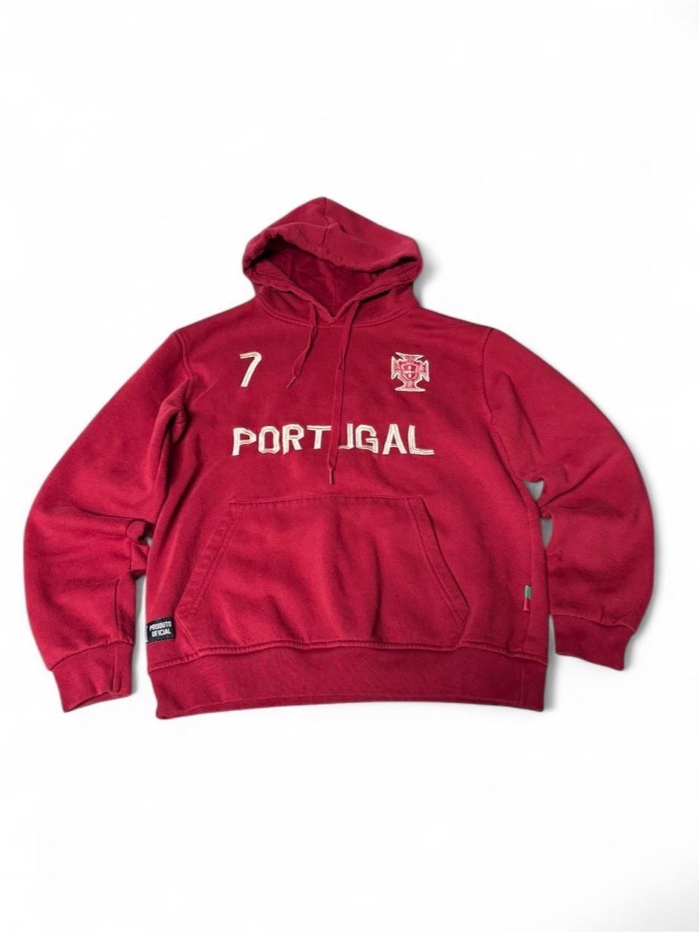 Portugal Ronaldo Red Hoodie - Men